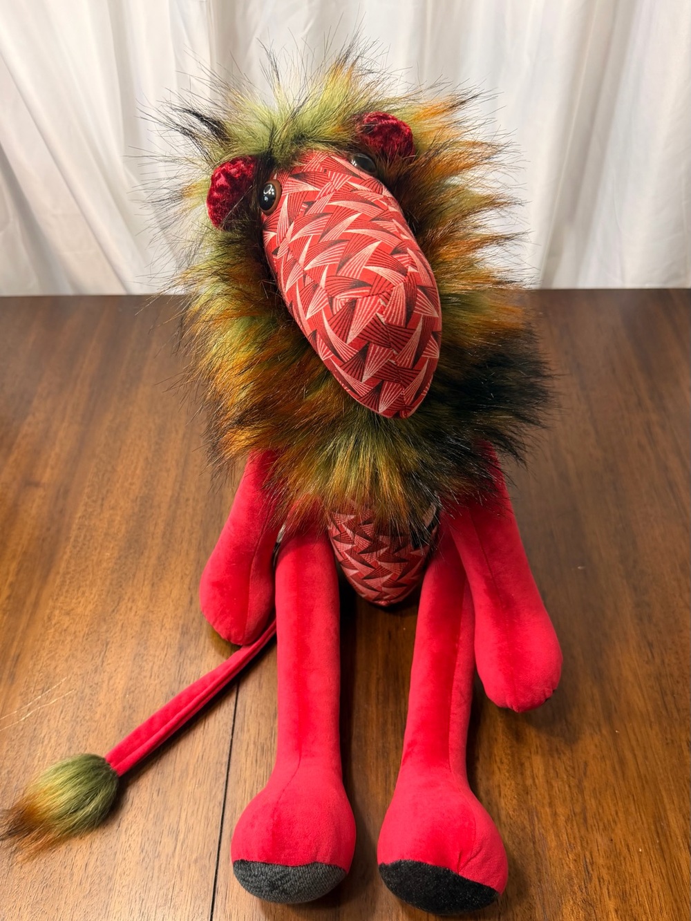 Hannah Claire Creations Handmade Lion Pink Green Bee South Africa Plush